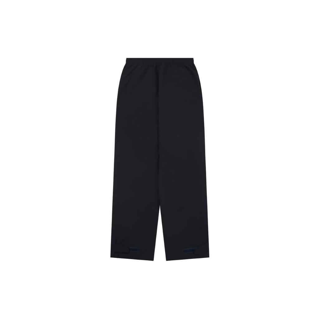 Dior Christian Dior Paris Vertical Slogan Embroidered Straight-Leg Trousers – Black
