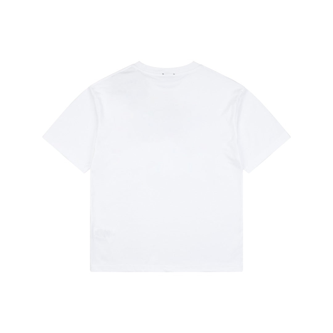 Burberry Oversized Equestrian Knight Print Short Sleeve Tee – White