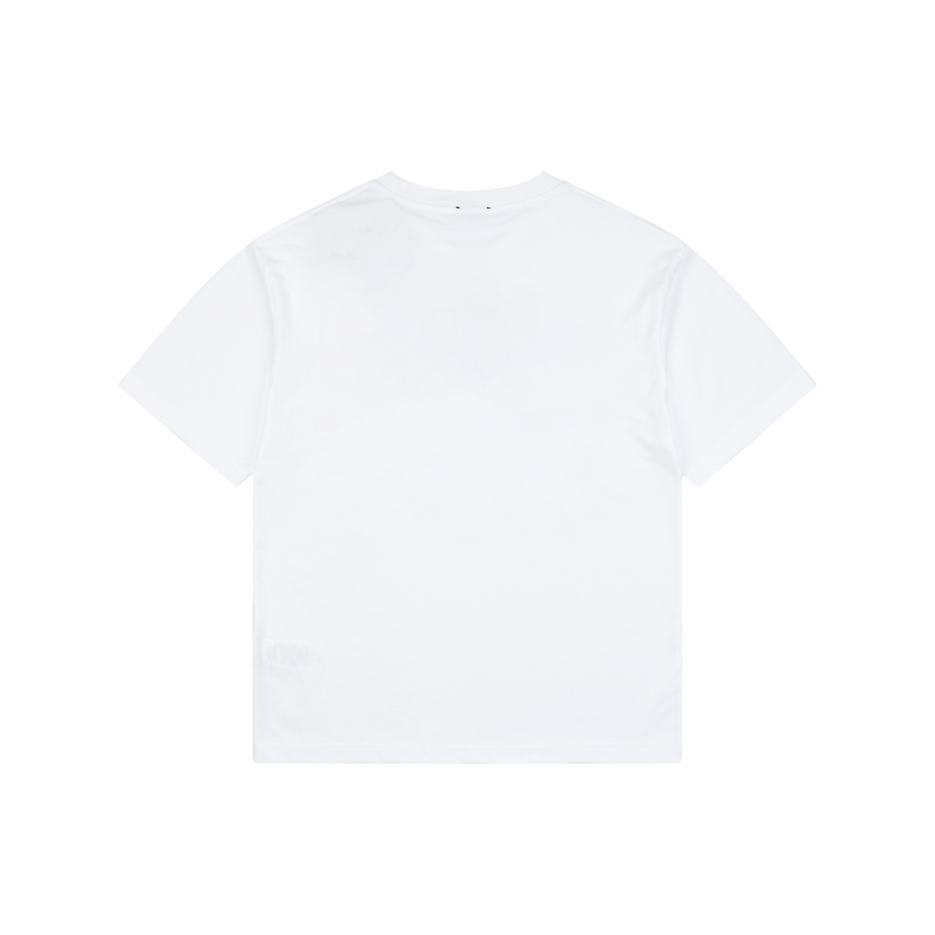 Burberry Icon Stripe Grosgrain Trim Chest Pocket Short Sleeve Tee – White