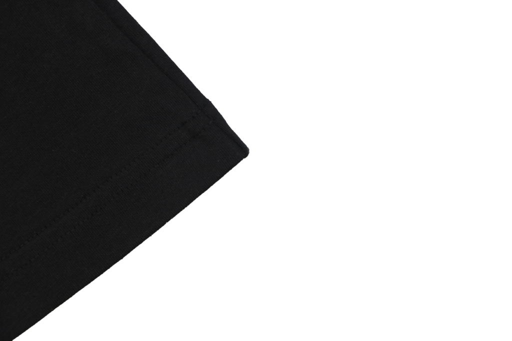 Burberry Icon Stripe Grosgrain Trim Chest Pocket Short Sleeve Tee – Black