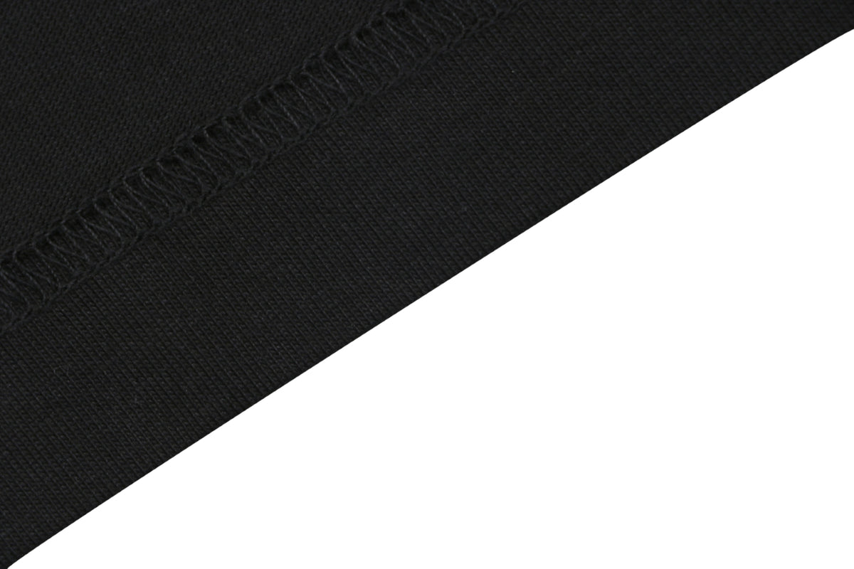 Burberry Icon Stripe Grosgrain Trim Chest Pocket Short Sleeve Tee – Black