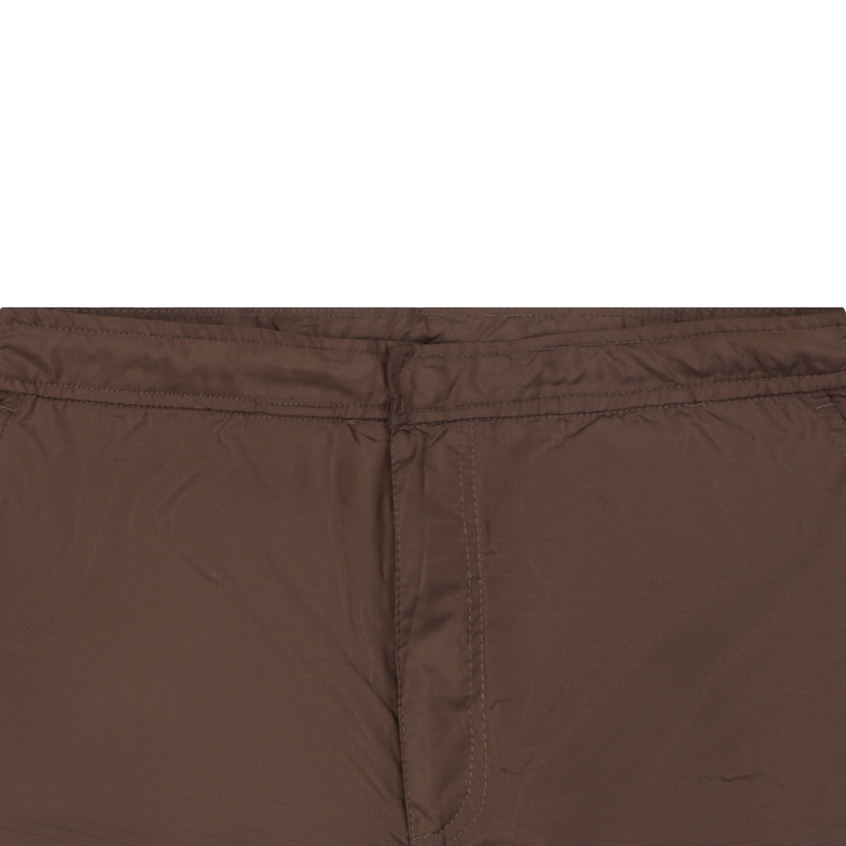 Louis Vuitton Tonal LV Monogram Hem Detail Nylon Shorts – Chocolate Brown