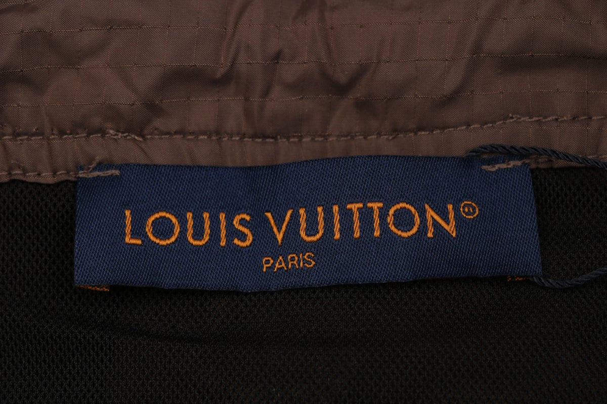 Louis Vuitton Tonal LV Monogram Hem Detail Nylon Shorts – Chocolate Brown