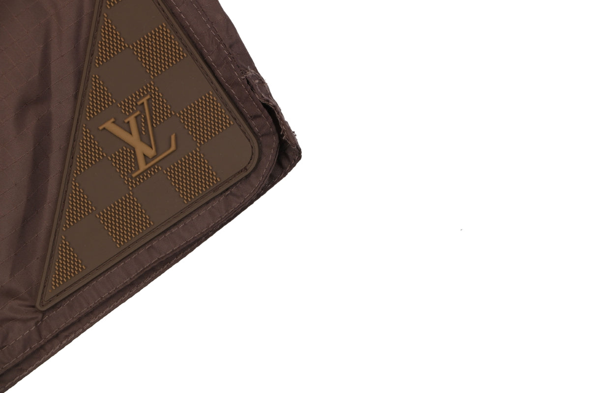 Louis Vuitton Tonal LV Monogram Hem Detail Nylon Shorts – Chocolate Brown