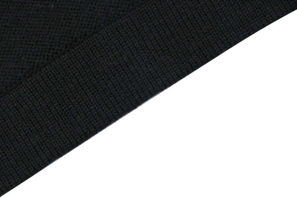 Stone Island Compass Badge Jacquard Collar Polo Shirt – Black