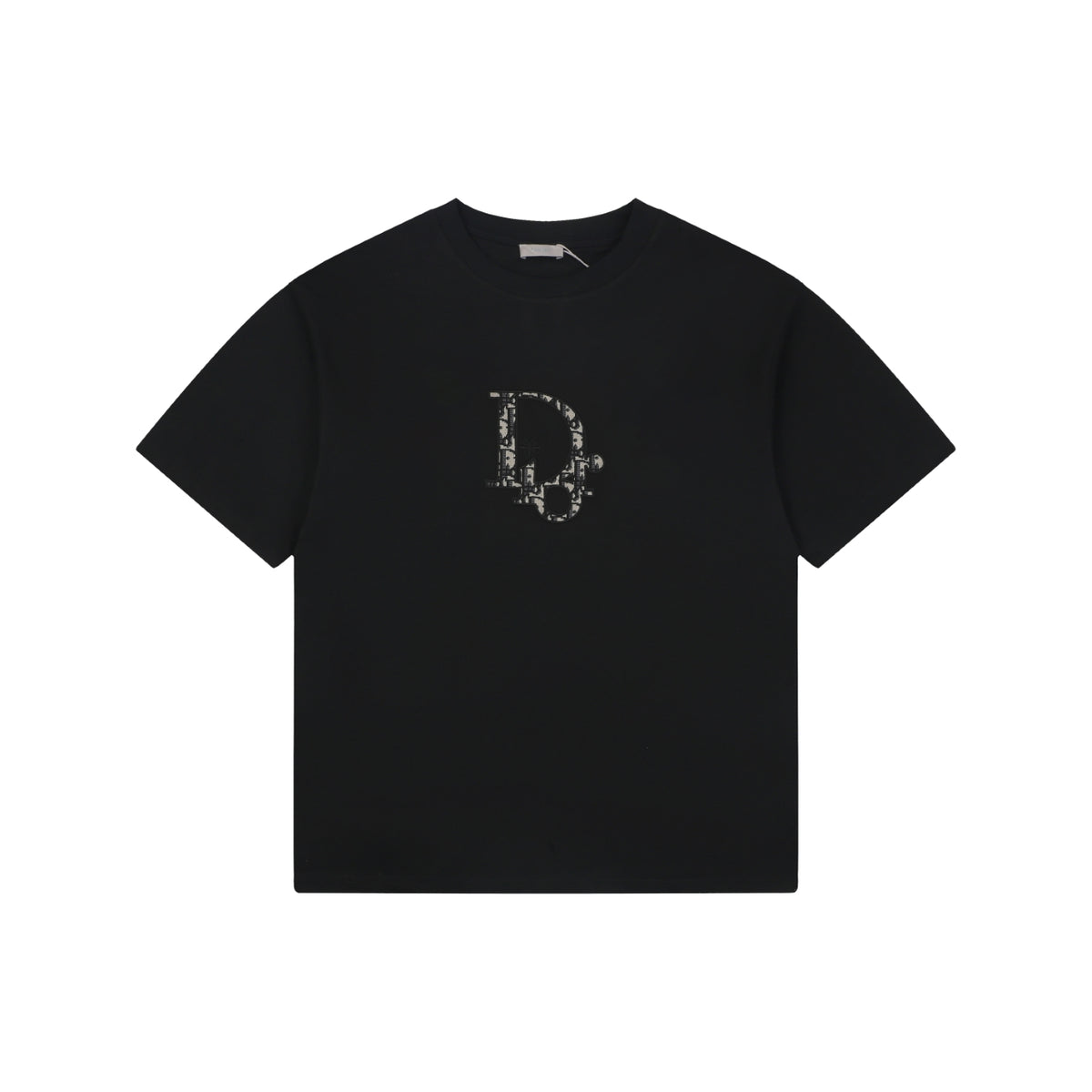 Dior CD Monogram Oblique Bee Jacquard Embroidered Short Sleeve Tee – Black