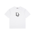 Dior CD Monogram Oblique Bee Jacquard Fill Embroidered Short Sleeve Tee – White