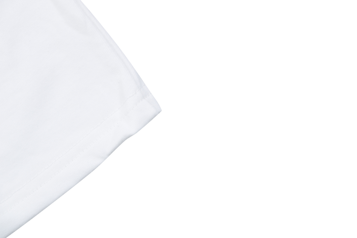 Prada Beanie Elephant Graphic Print Short Sleeve Tee – White