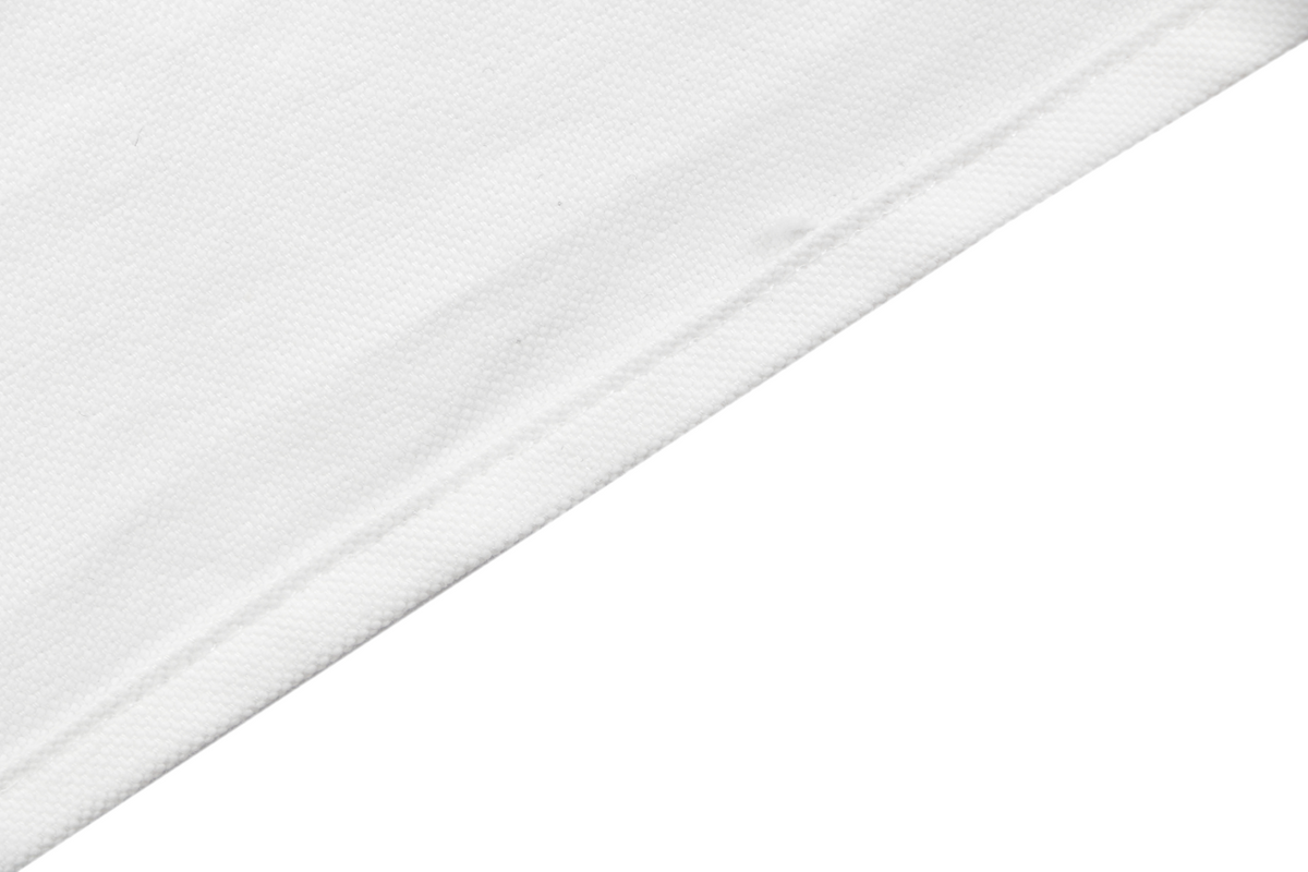 Prada PRADA Chenille Wordmark Badge Embroidered Long Sleeve Shirt – White