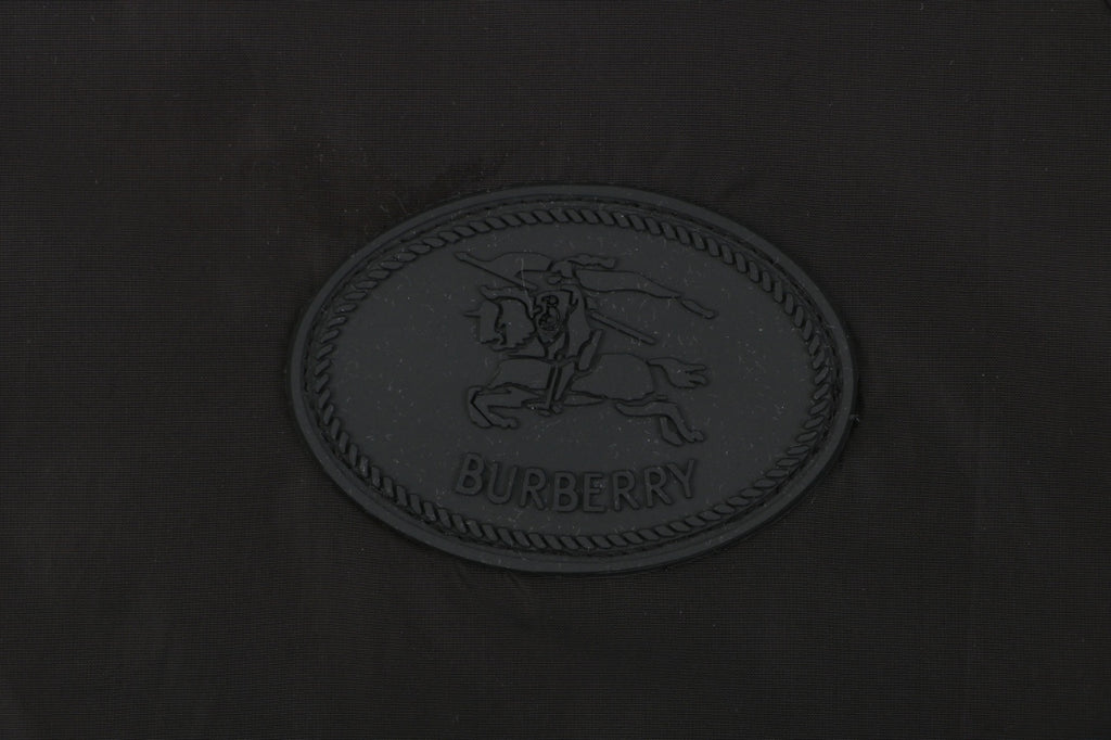 Burberry House Check Placket Trim Zip Hooded Sun Protection Jacket – Black