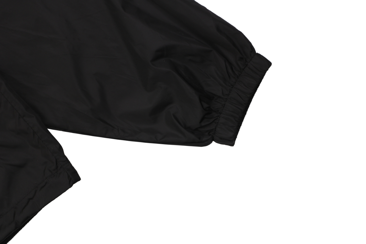 Burberry House Check Placket Trim Zip Hooded Sun Protection Jacket – Black