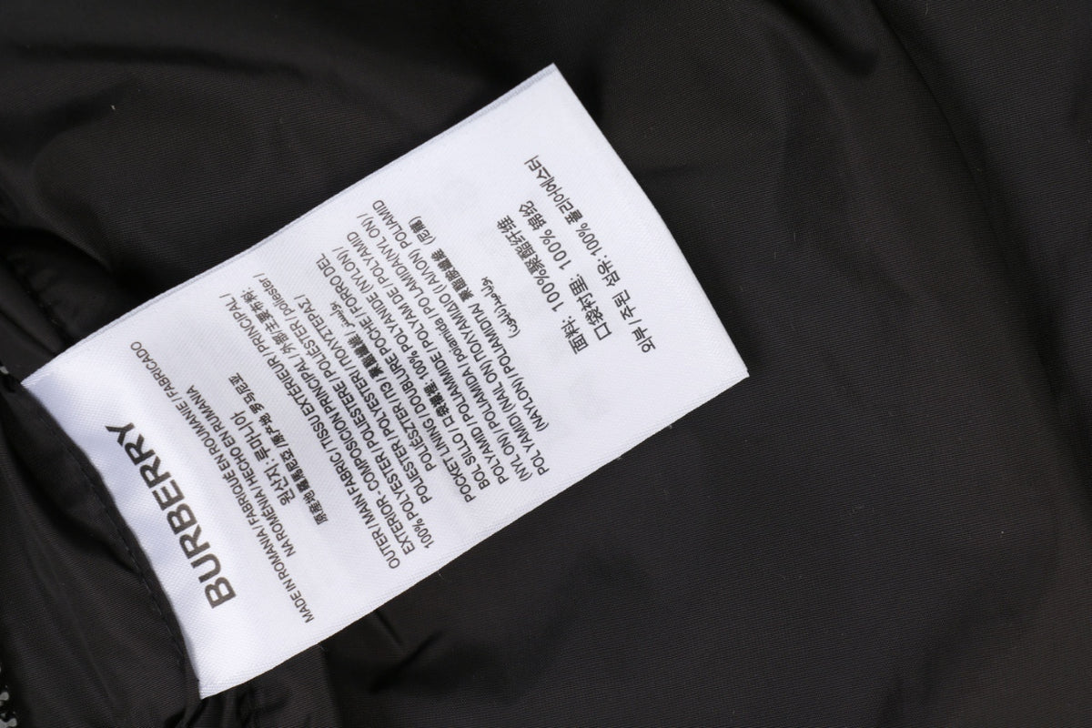Burberry House Check Placket Trim Zip Hooded Sun Protection Jacket – Black