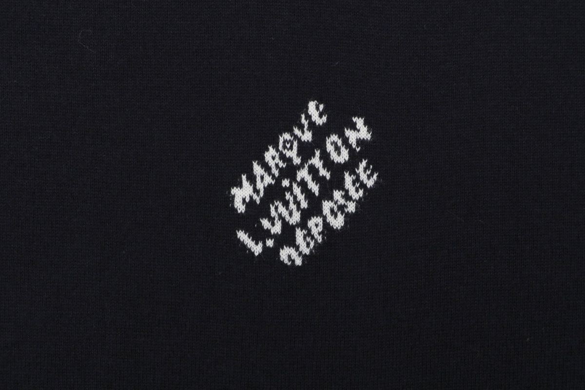 Louis Vuitton LV Monogram Jacquard Sleeve Band Short Sleeve Tee – Navy