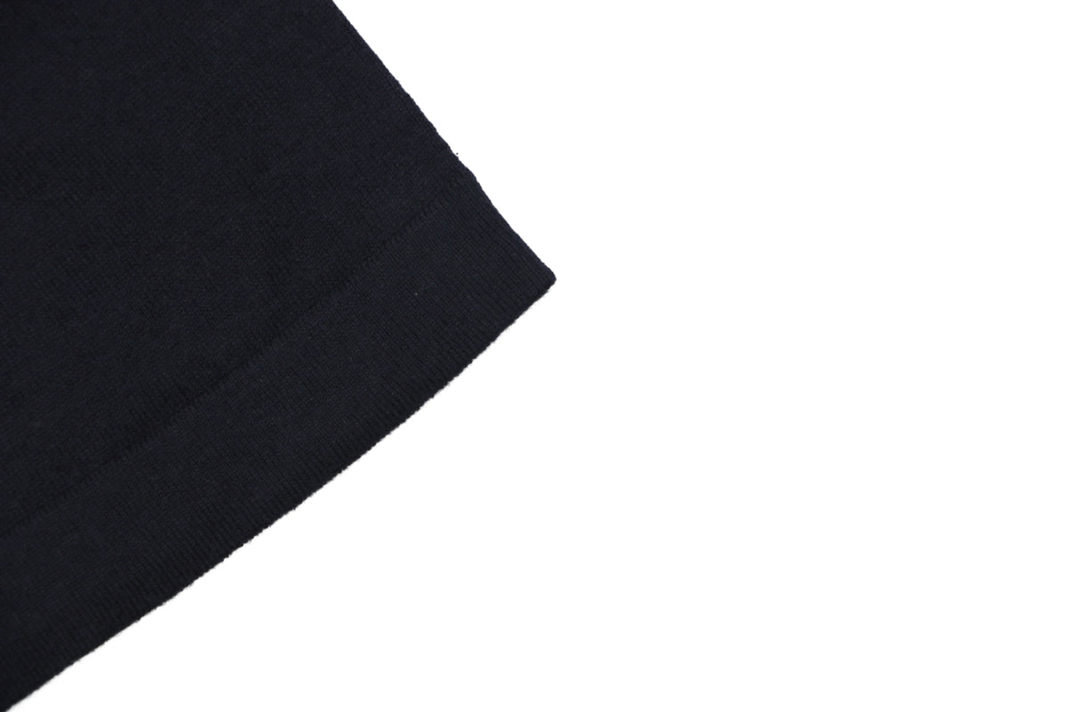 Louis Vuitton LV Monogram Jacquard Sleeve Band Short Sleeve Tee – Navy