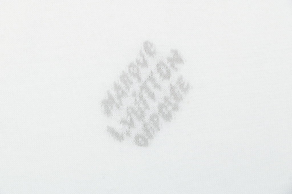 Louis Vuitton LV Monogram Jacquard Sleeve Trim Tonal Print Short Sleeve Tee – White