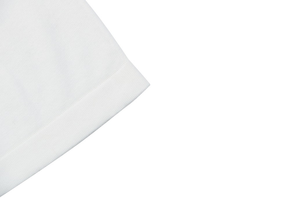Louis Vuitton LV Monogram Jacquard Sleeve Trim Tonal Print Short Sleeve Tee – White