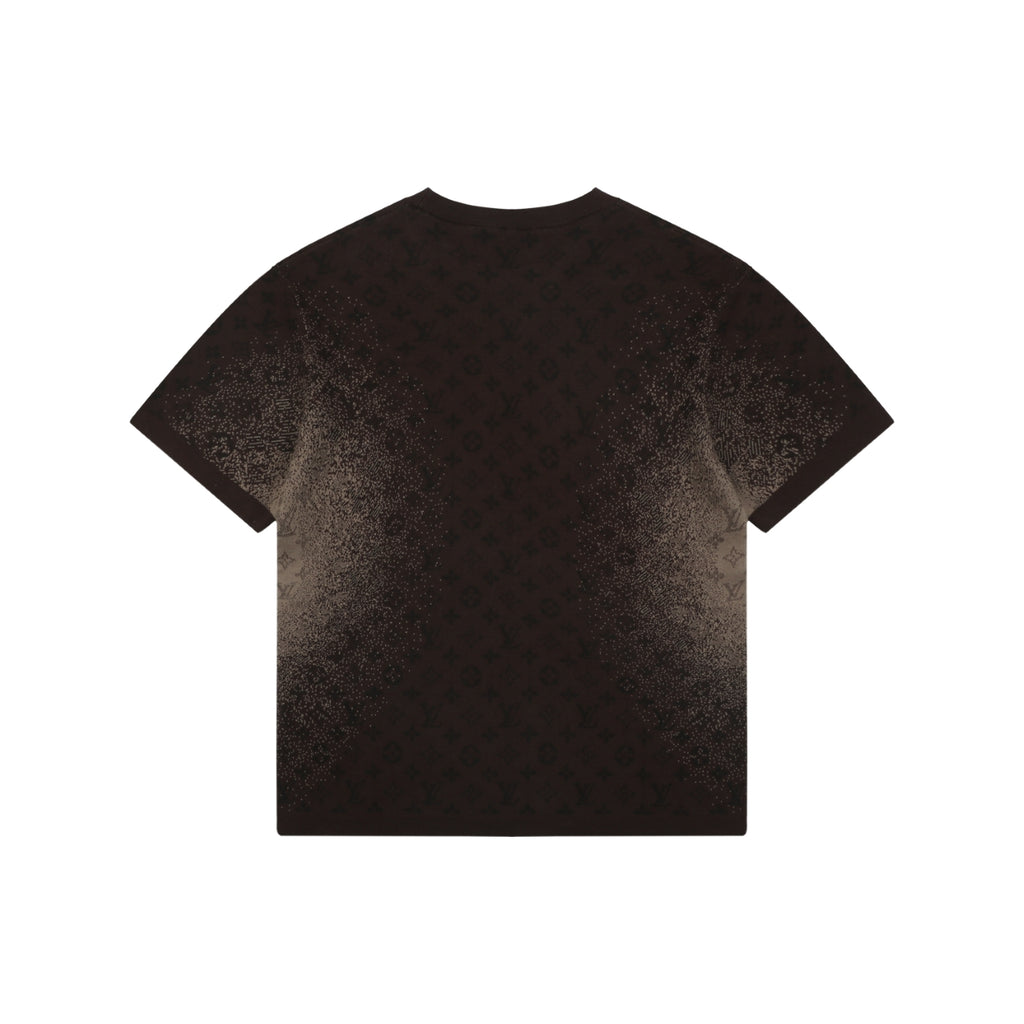 Louis Vuitton LV Monogram Gradient Jacquard Short Sleeve Tee – Brown