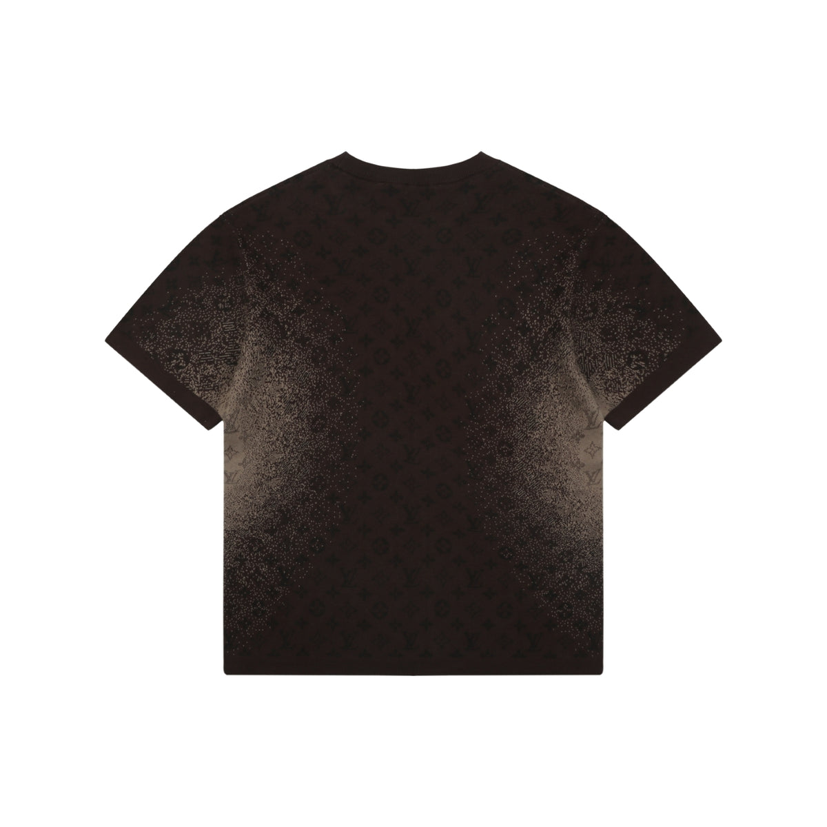 Louis Vuitton LV Monogram Gradient Jacquard Short Sleeve Tee – Brown
