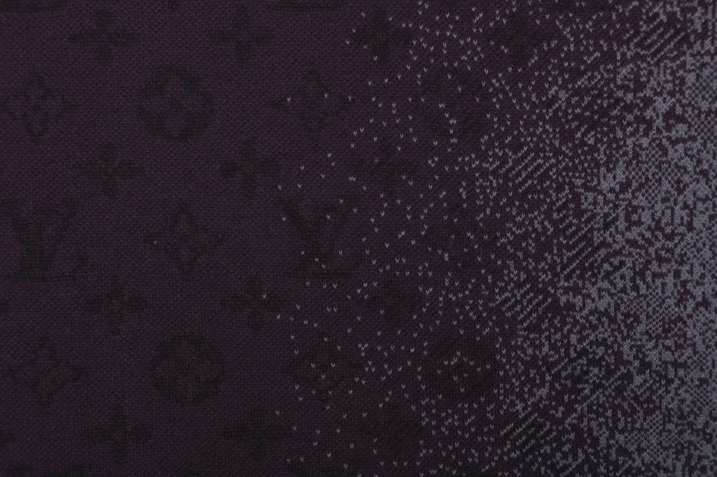 Louis Vuitton LV Monogram Gradient Jacquard Full-Coverage Short Sleeve Tee – Purple