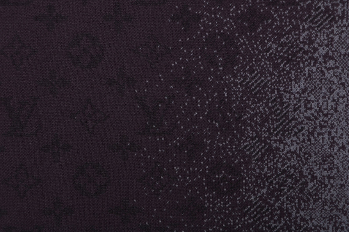 Louis Vuitton LV Monogram Gradient Jacquard Full-Coverage Short Sleeve Tee – Purple