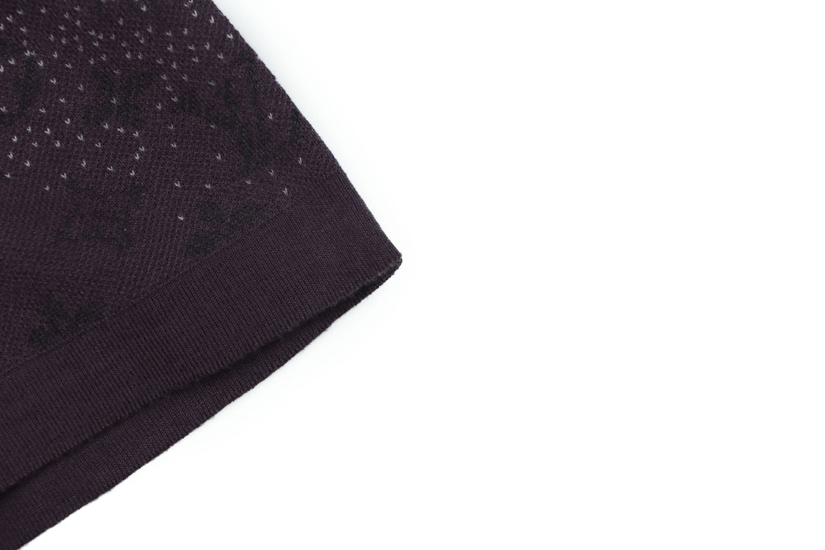 Louis Vuitton LV Monogram Gradient Jacquard Full-Coverage Short Sleeve Tee – Purple
