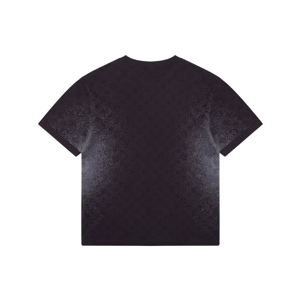 Louis Vuitton LV Monogram Gradient Jacquard Full-Coverage Short Sleeve Tee – Purple