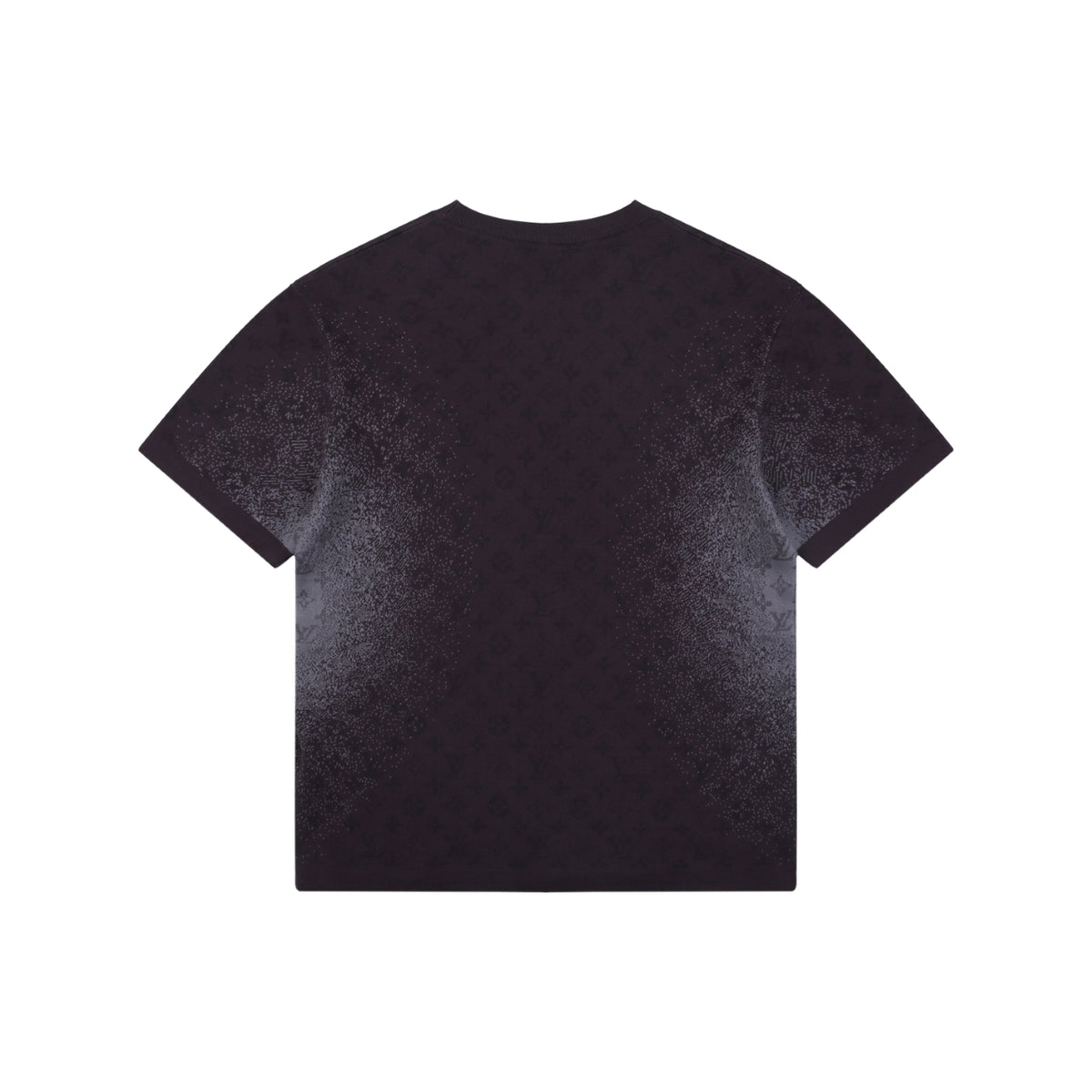 Louis Vuitton LV Monogram Gradient Jacquard Full-Coverage Short Sleeve Tee – Purple