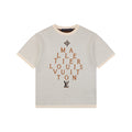 Louis Vuitton Maison Malletier Diamond Array Wordmark Print Short Sleeve Tee – Ecru
