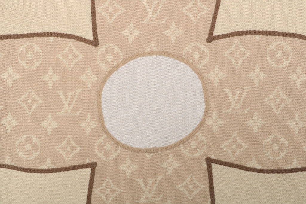 Louis Vuitton Oversized Fleur de Monogramme Jacquard Panel Short Sleeve Tee – Ecru