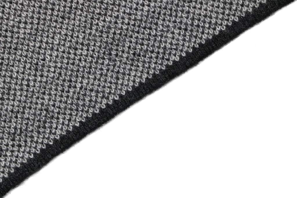 Louis Vuitton Macro LV Monogram Horizontal Stripe Jacquard Short Sleeve Tee – Black Grey