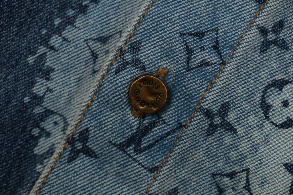 Louis Vuitton World Map LV Monogram Denim Short Sleeve Shirt – Indigo