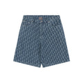Dior Oblique Full-Coverage Tonal Denim Shorts – Dark Navy