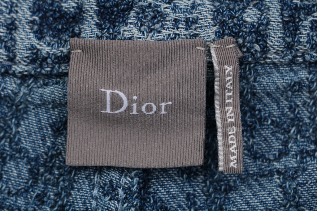 Dior Oblique Full-Coverage Tonal Denim Shorts – Dark Navy