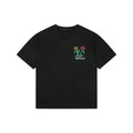 Louis Vuitton Graffiti Floral Vuitton Wordmark Print Short Sleeve Tee – Black