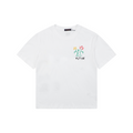 Louis Vuitton Floral Crayon Graffiti LV Wordmark Print Short Sleeve Tee – White