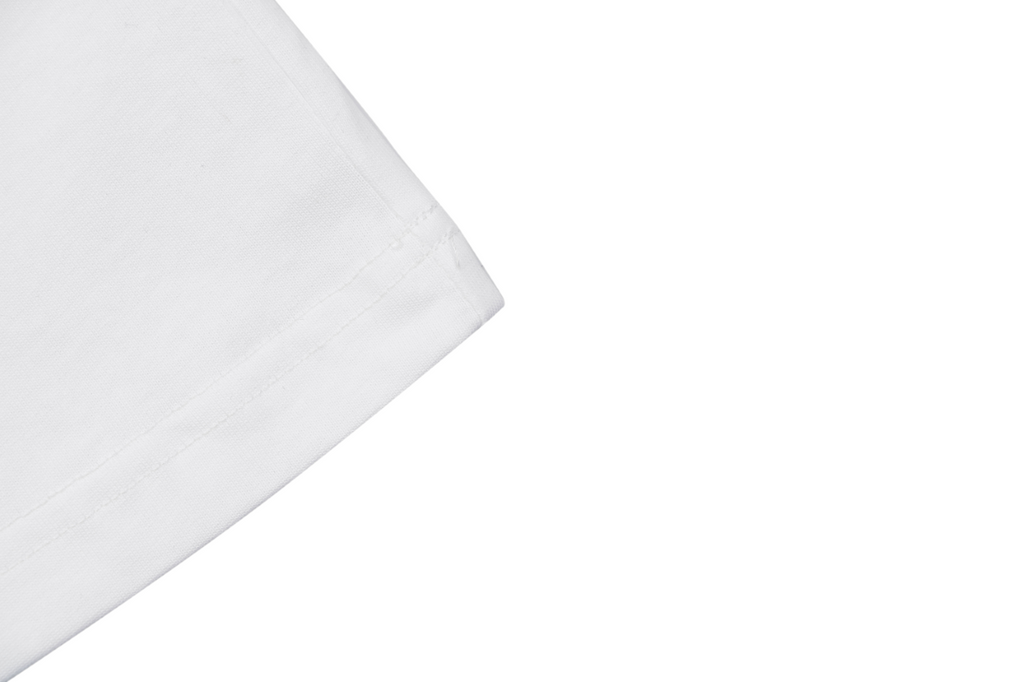 Loewe Anagram Gradient Blue Spray-Effect Print Short Sleeve Tee – White