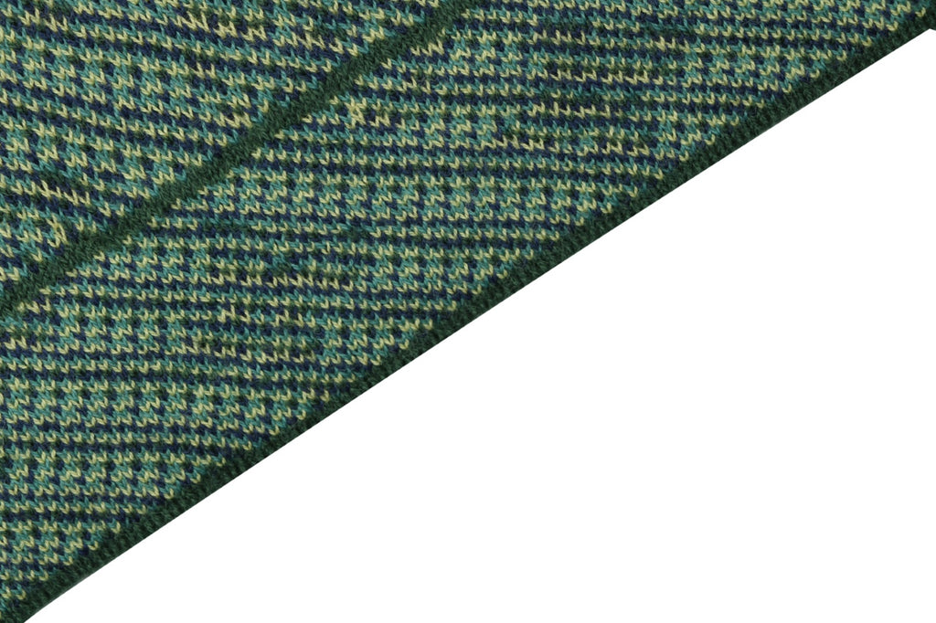 Louis Vuitton LV Monogram Dual-Tone Horizontal Band Jacquard Short Sleeve Tee – Forest Green / Navy