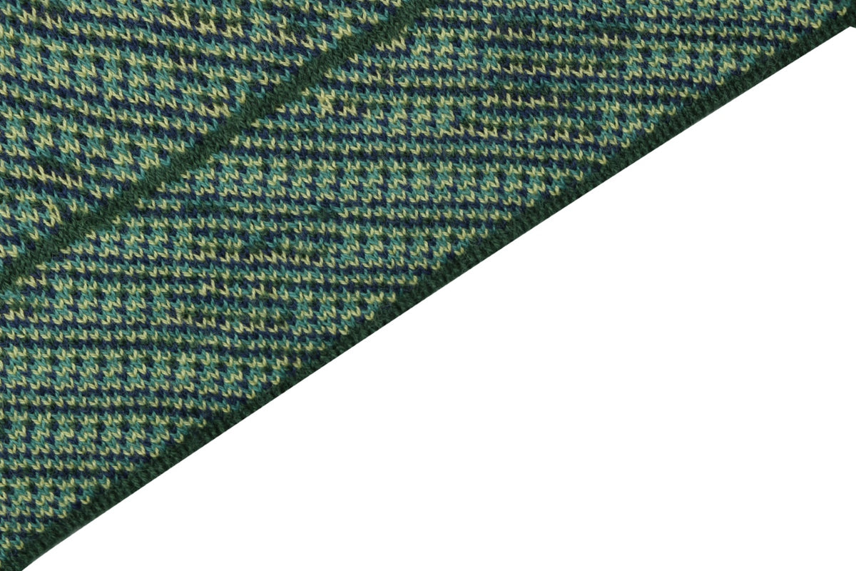 Louis Vuitton LV Monogram Dual-Tone Horizontal Band Jacquard Short Sleeve Tee – Forest Green / Navy
