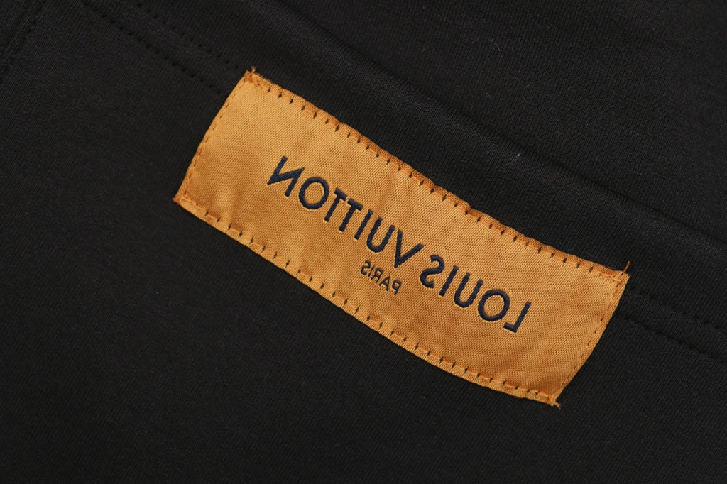 Louis Vuitton Tonal Arc Monogram Jacquard Drawstring Athletic Shorts – Black