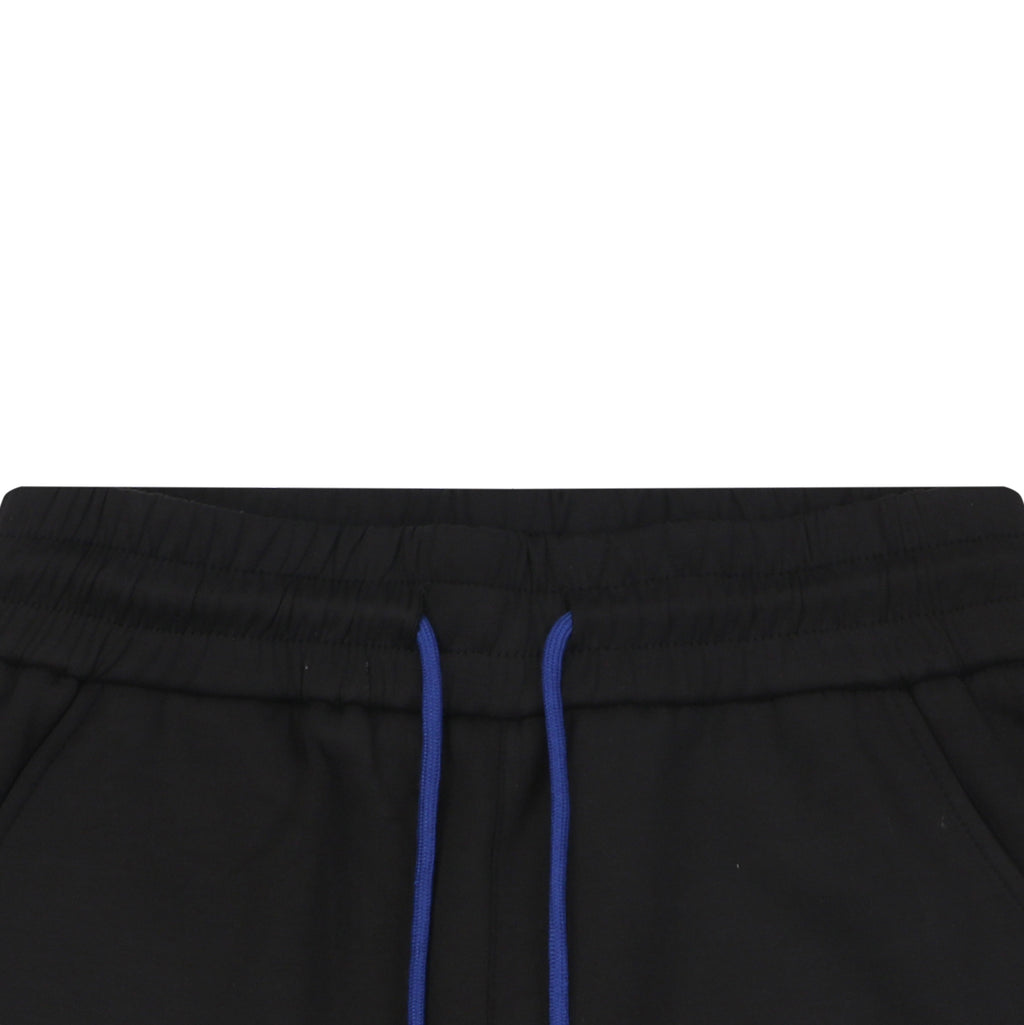 Loewe Anagram Blue Wash Patch Pocket Drawstring Athletic Shorts – Black
