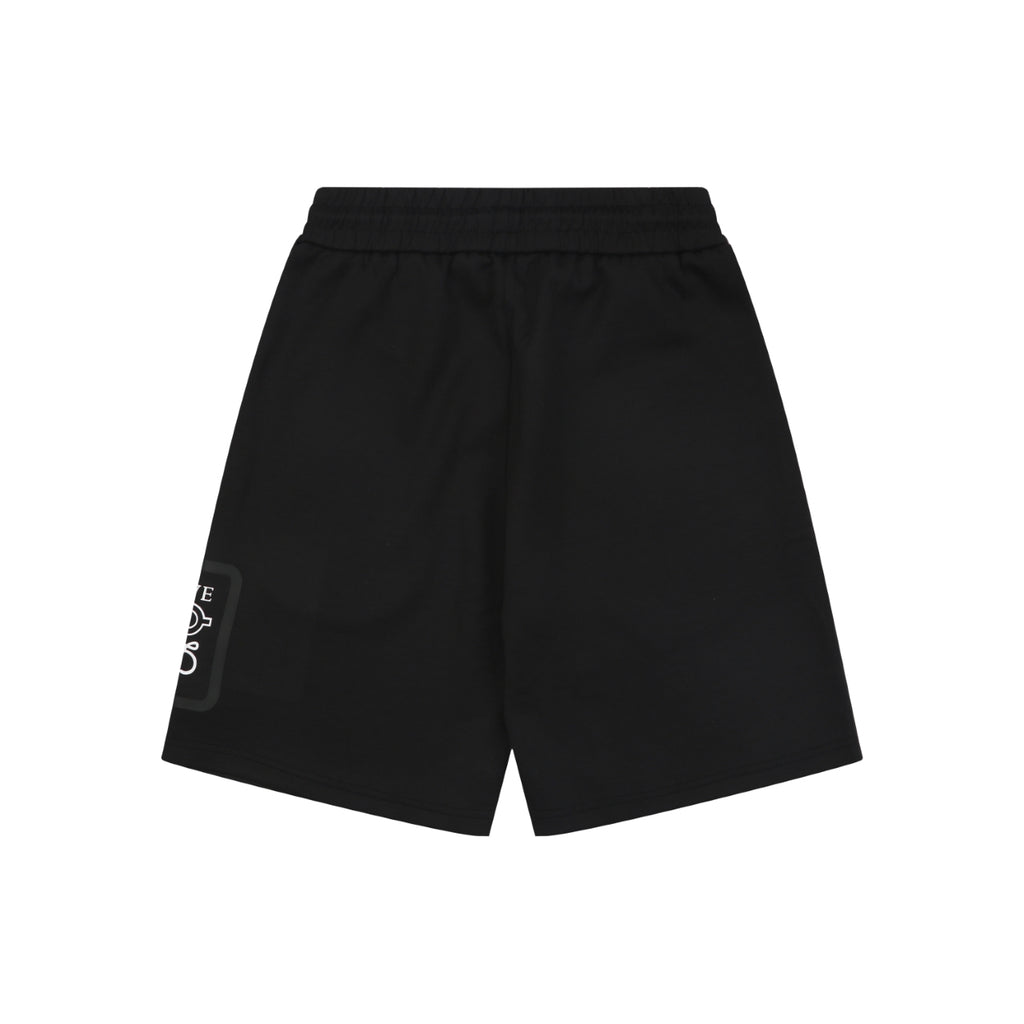 Loewe Anagram Blue Wash Patch Pocket Drawstring Athletic Shorts – Black