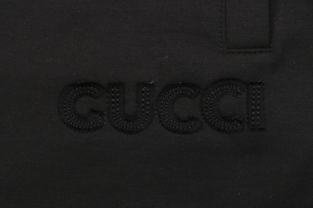 Gucci Tonal G Jacquard Red Green Web Stripe Drawstring Shorts – Black