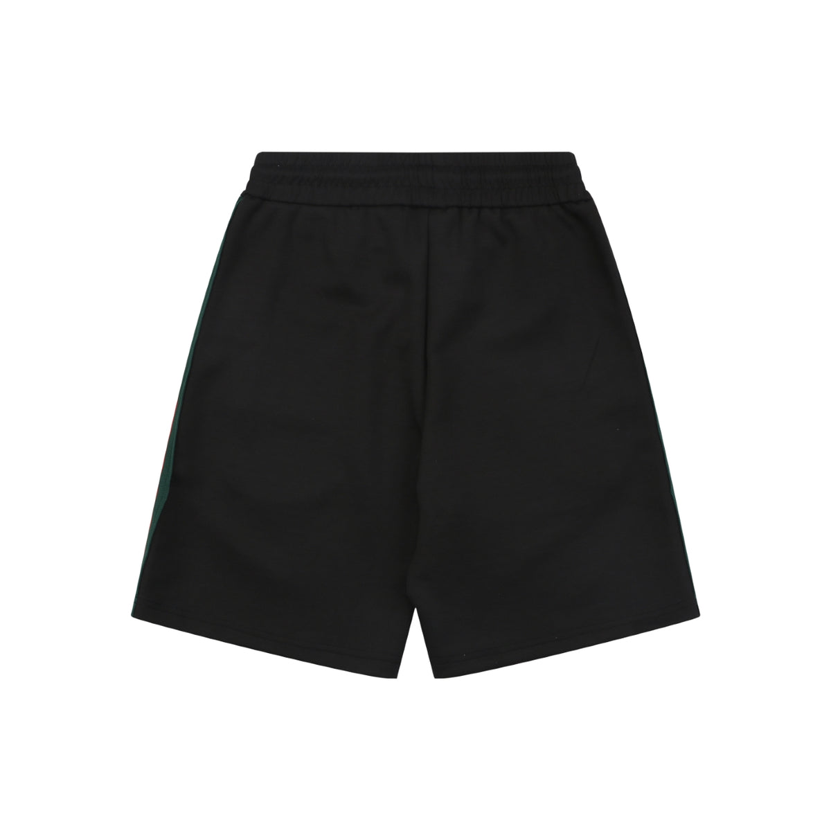 Gucci Tonal G Jacquard Red Green Web Stripe Drawstring Shorts – Black