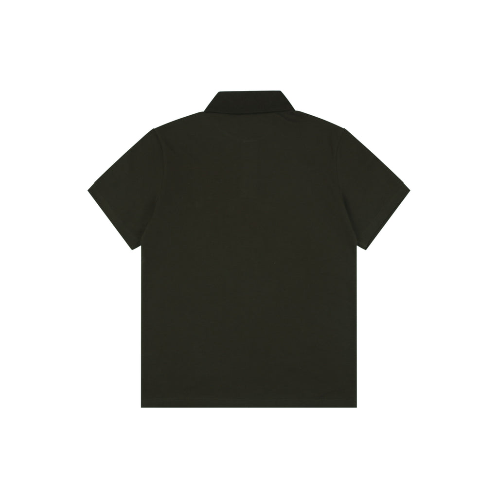 Loewe Tonal Jacquard Anagram Embroidered Polo Short Sleeve – Dark Brown