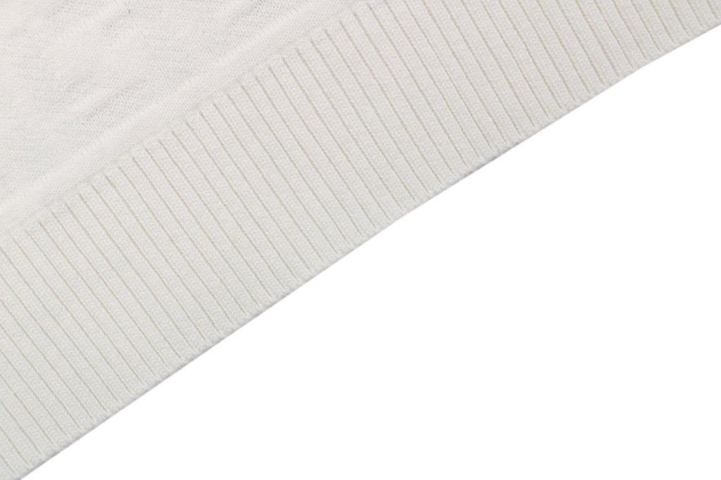 Fendi Tonal FF Monogram Full-Coverage Jacquard Short Sleeve Tee – White