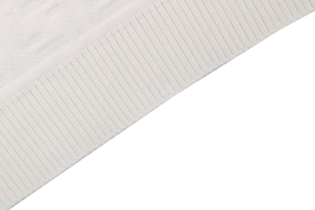 Fendi Tonal FF Monogram Full-Coverage Jacquard Short Sleeve Tee – White