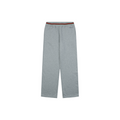 Gucci Tonal GG Monogram Jacquard Red Green Web Stripe Waistband Trousers – Light Grey