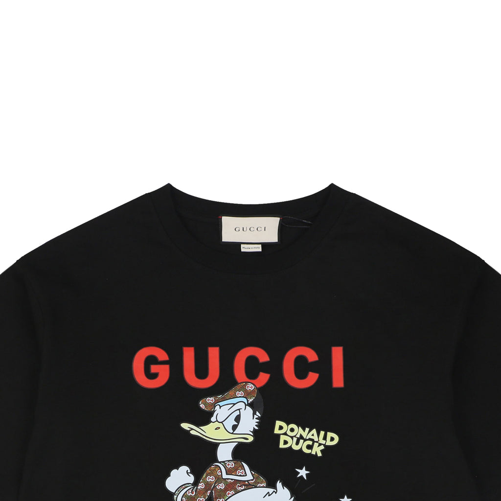 Gucci x Disney Donald Duck GG Supreme Print Short Sleeve Tee – Black