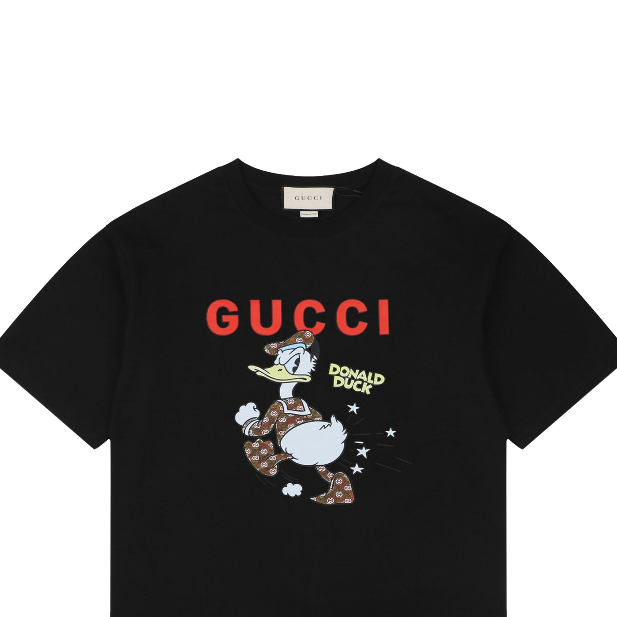 Gucci x Disney Donald Duck GG Supreme Print Short Sleeve Tee – Black