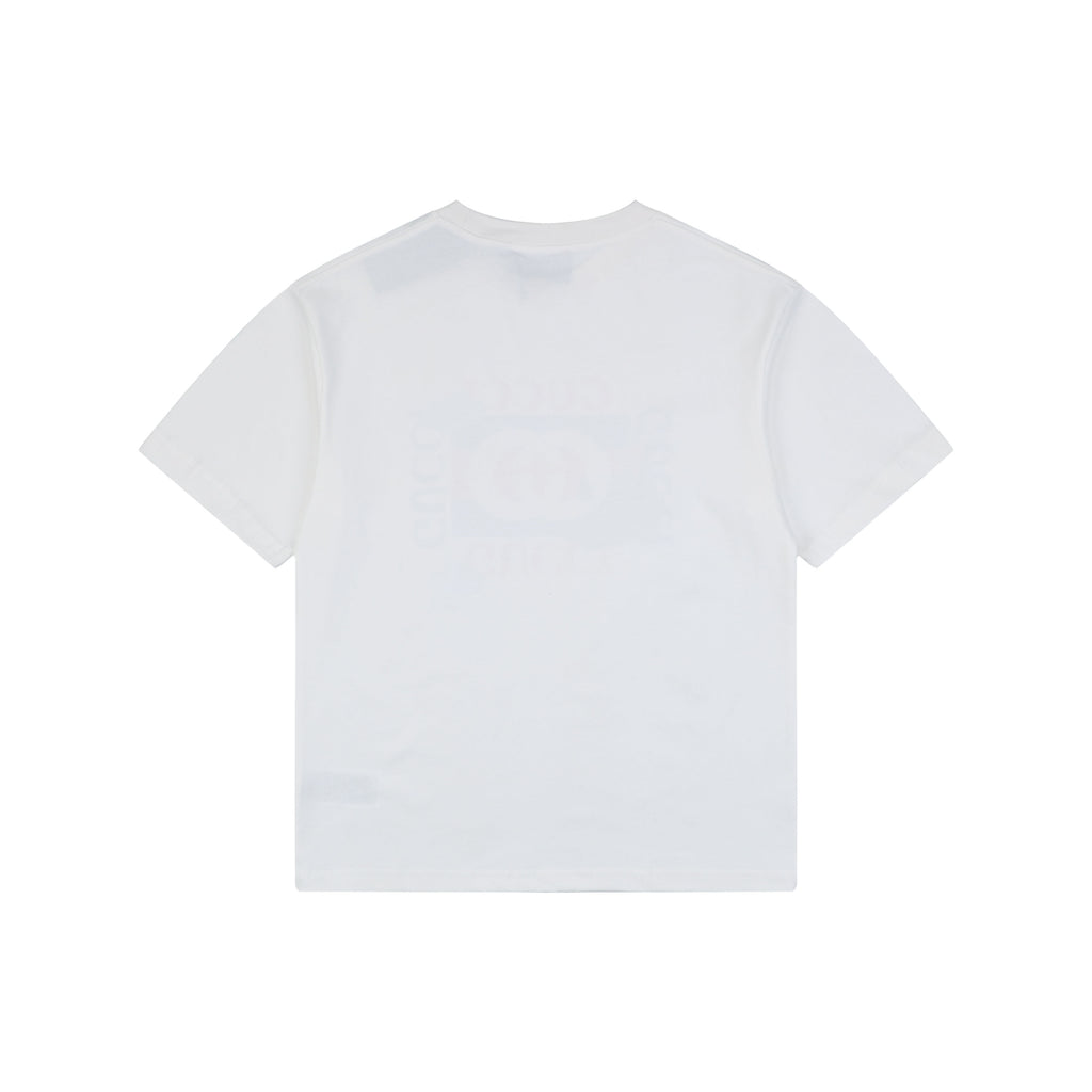 Gucci x Disney Mickey Mouse Stripe Blazer Print Short Sleeve Tee – White